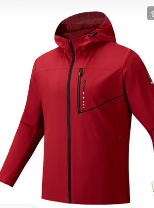 外套 运动动外套  安踏运动外套   暗郁红