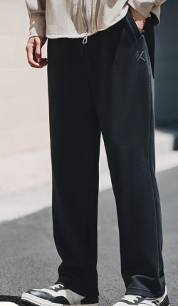 运动长裤   安踏 运动长裤 基础黑