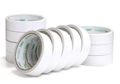 得力（deli） 30407 双面胶 棉纸双面胶带 80um粘胶层 24mm*10y 10卷/袋