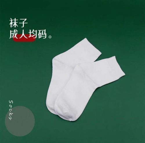 纯棉白色袜子 成人均码 10双起订