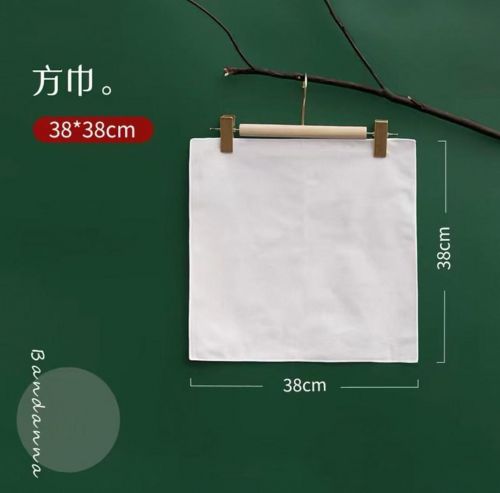 纯棉白色方巾 38*38 10条起订