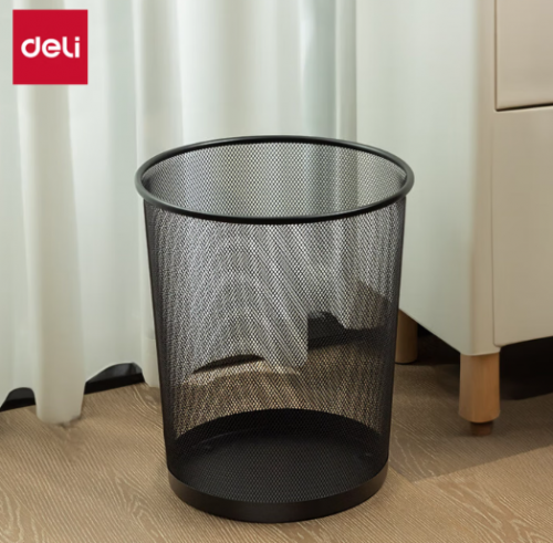 大号金属网状圆纸篓 19.5L直径29.5
