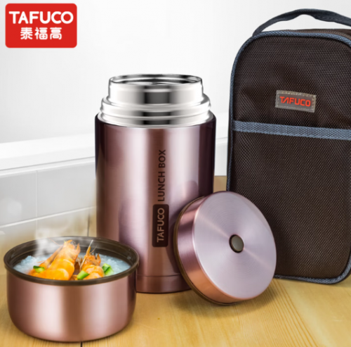 泰福高（TAFUCO）新款日本保温饭盒304不锈钢