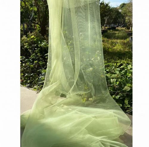 背景装饰布 果绿色软纱 长5m宽1.6m